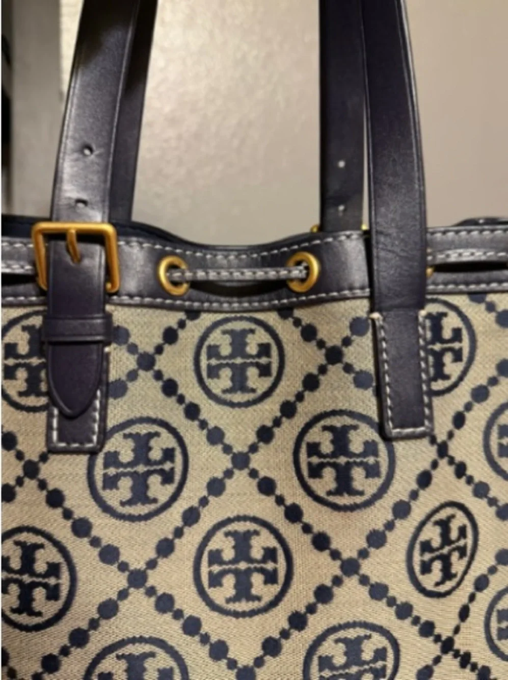Tory Burch T Monogram Jacquard Small Tote Bag